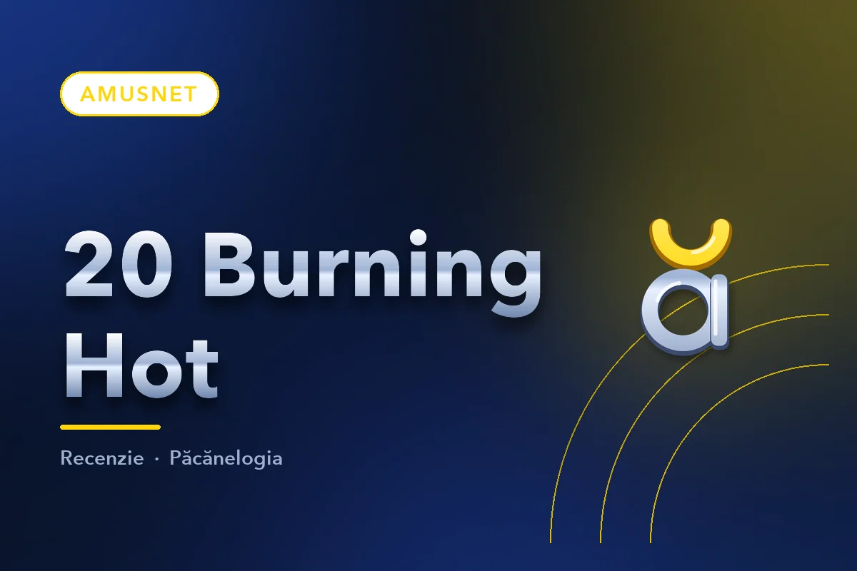 Coperta recenziei 20 Burning Hot, furnizor Amusnet